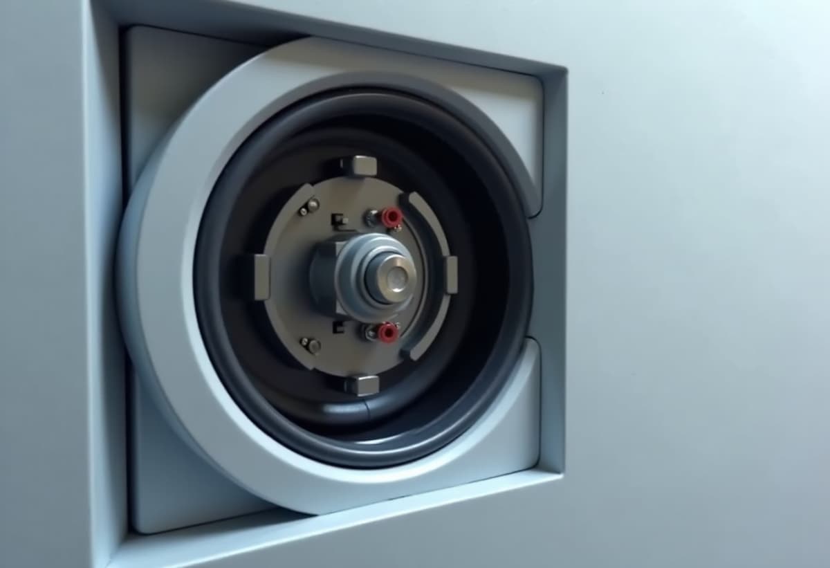 Gas dryer interior with igniter and thermal fuse components