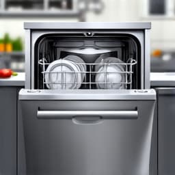 Row of heavy-duty commercial washing machines