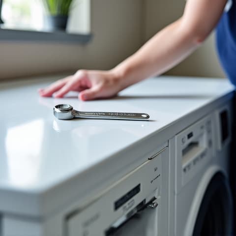 Urgent Dryer Repair in Citrus Heights. Technician checking a faulty dryer to prevent fire hazards and ensure functionality.