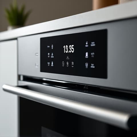 Miele oven repair Sacramento specialist inspecting a heating element, ensuring meticulous service for high-end cooking appliances.