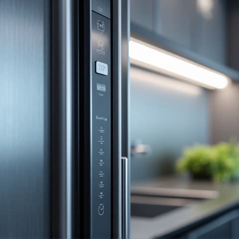 Miele refrigerator repair Sacramento expert meticulously checking the MasterCool system, showcasing expertise in advanced refrigeration technology.