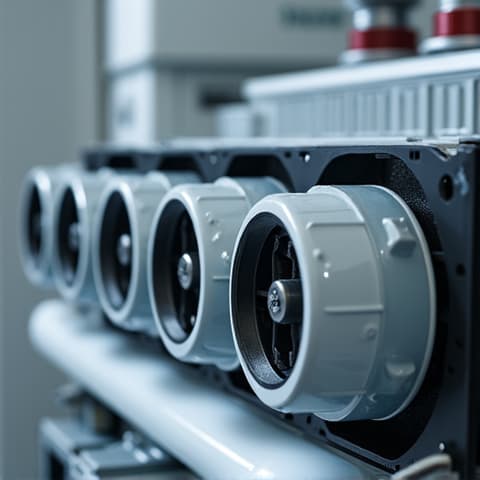 Appliance repair technician safely handling R600a refrigerants, demonstrating fire safety compliance and expertise in environmentally responsible practices. A trained technician wearing safety gear, working with a refrigeration system, emphasizing fire safety protocols for R600a.